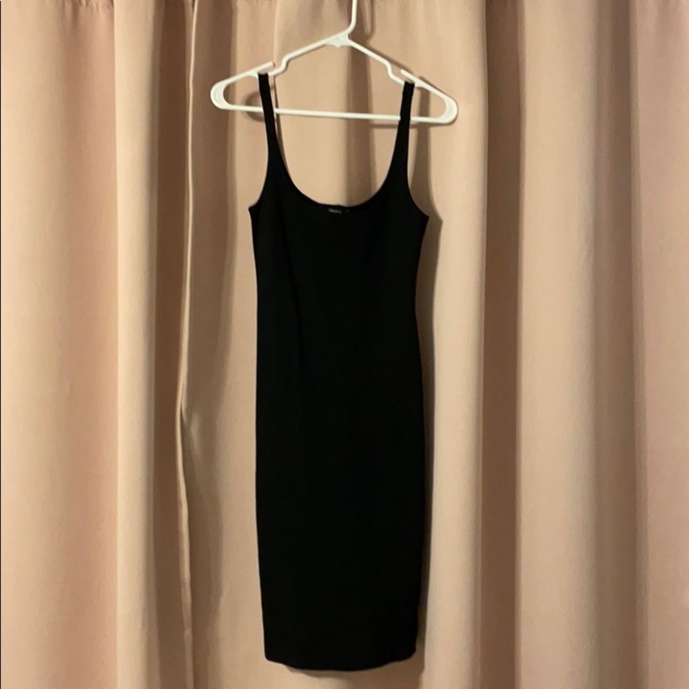 forever 21 black tight dress